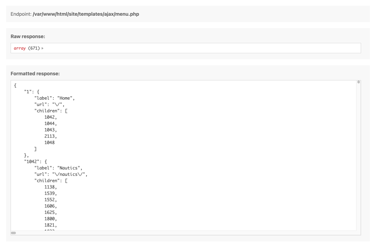 RockFrontend - AJAX Endpoints
