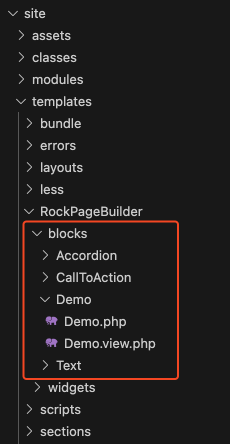 RockPageBuilder - Blocks