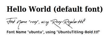 RockPdf - Adding Fonts