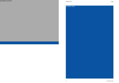 RockPdf - Page Dimensions - Handling Different Page Margins using @page and <pagebreak>